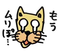 Expressive male cat. sticker #10261008