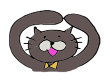 Black Cat NYAN sticker #10261239