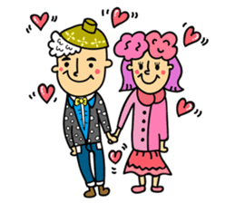 characters of miso soup mama, rice papa sticker #10263017