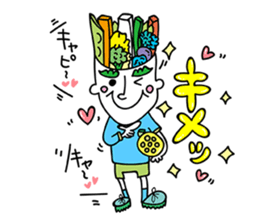 characters of miso soup mama, rice papa sticker #10263045