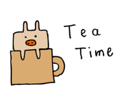 pig nose rabbit 2 sticker #10263643