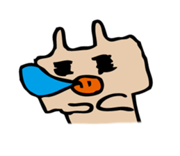 pig nose rabbit 2 sticker #10263655