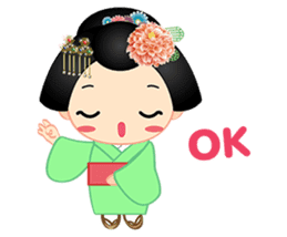 mini geisha sticker #10264017