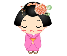 mini geisha sticker #10264018