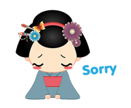 mini geisha sticker #10264020