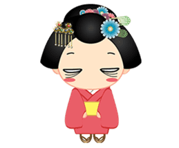 mini geisha sticker #10264022