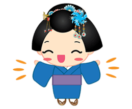 mini geisha sticker #10264023
