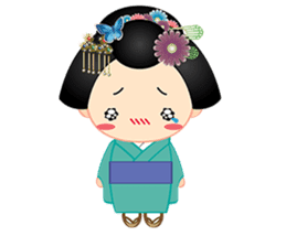 mini geisha sticker #10264024