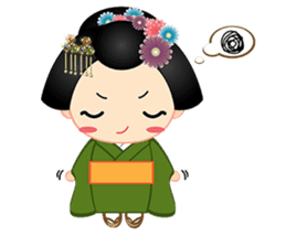 mini geisha sticker #10264027