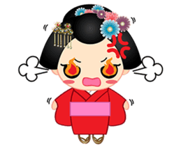mini geisha sticker #10264028