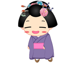 mini geisha sticker #10264029