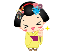 mini geisha sticker #10264031