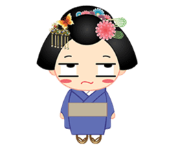 mini geisha sticker #10264032