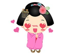 mini geisha sticker #10264034