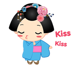 mini geisha sticker #10264035