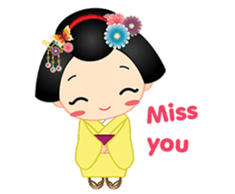 mini geisha sticker #10264036