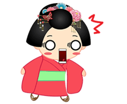 mini geisha sticker #10264040