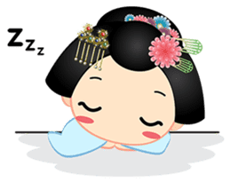 mini geisha sticker #10264042