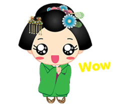 mini geisha sticker #10264043