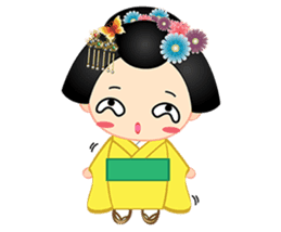 mini geisha sticker #10264045