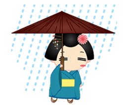 mini geisha sticker #10264046