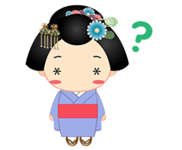 mini geisha sticker #10264048
