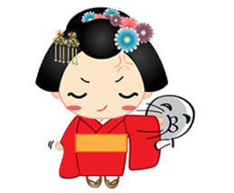 mini geisha sticker #10264050