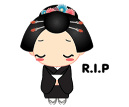 mini geisha sticker #10264051