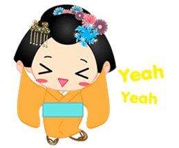 mini geisha sticker #10264052