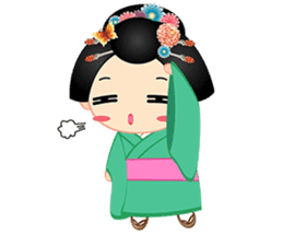 mini geisha sticker #10264054