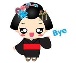mini geisha sticker #10264055