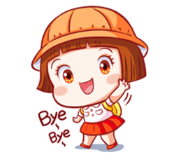 Happy To Go To School By Juju Sticker