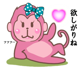 Saruko& Heart & ribbon sticker #10264856