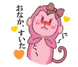 Saruko& Heart & ribbon sticker #10264869