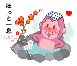 Saruko& Heart & ribbon sticker #10264875