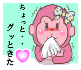 Saruko& Heart & ribbon sticker #10264895