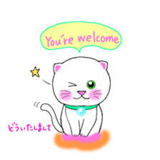 colorful color cats (English version) sticker #10265858