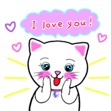 colorful color cats (English version) sticker #10265859