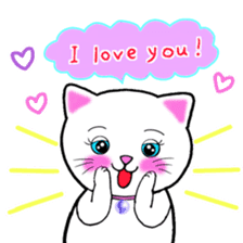 colorful color cats (English version) sticker #10265859