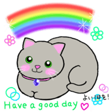 colorful color cats (English version) sticker #10265863