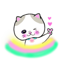 colorful color cats (English version) sticker #10265868