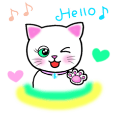 colorful color cats (English version) sticker #10265876