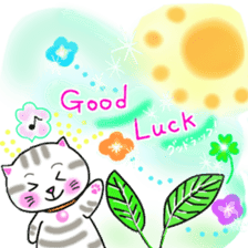 colorful color cats (English version) sticker #10265878