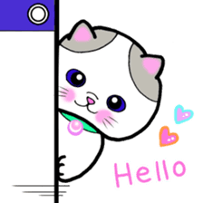 colorful color cats (English version) sticker #10265882
