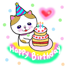 colorful color cats (English version) sticker #10265884