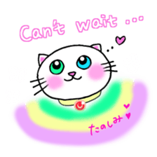 colorful color cats (English version) sticker #10265888