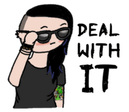 Ash is a punk rocker sticker #10266188