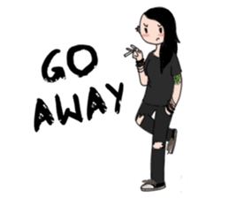 Ash is a punk rocker sticker #10266195