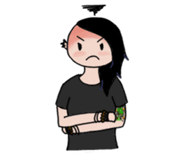 Ash is a punk rocker sticker #10266202