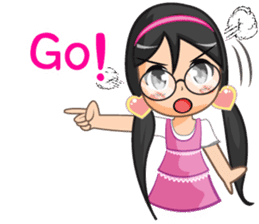 NooJuJi - Glasses Girl are So Cute (ENG) sticker #10266230